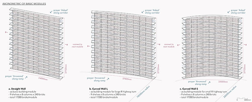 Napp Studio designs a monumental brick-shelved archive with infused lightbulbs