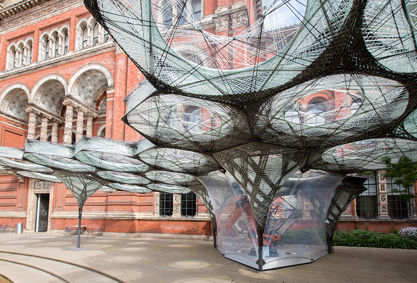 Most-awaited robotic fabrication Elytra Filament Pavilion is on view at the V&A Museum