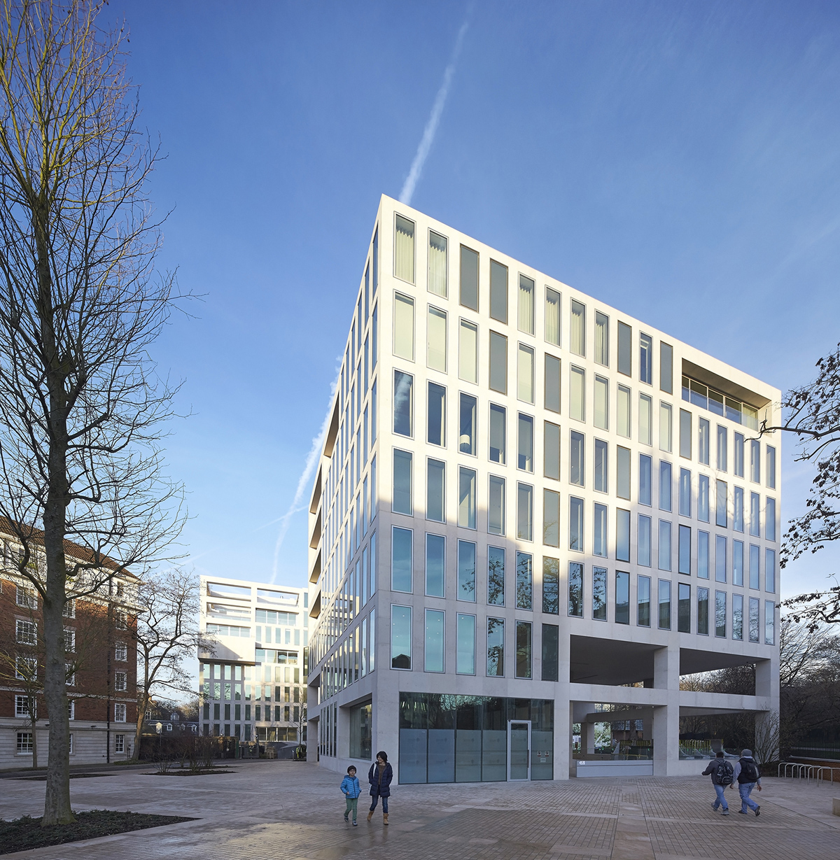 OMA+Allies & Morrison completed porous blocks ’Holland Green’ in London’s Commonwealth Institute Site