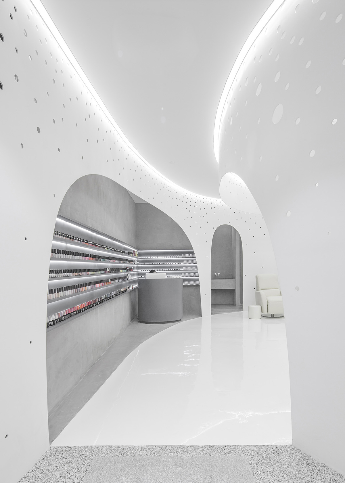 Arch Studio creates Helix Garden for Lily Nails Salon in Beijing