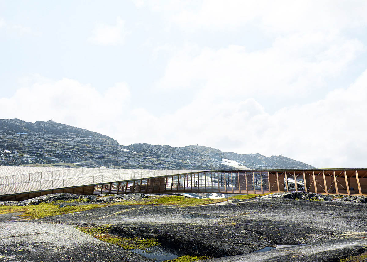 Dorte Mandrup proposes curvaceous icefiord centre in the UNESCO-protected area of Greenland