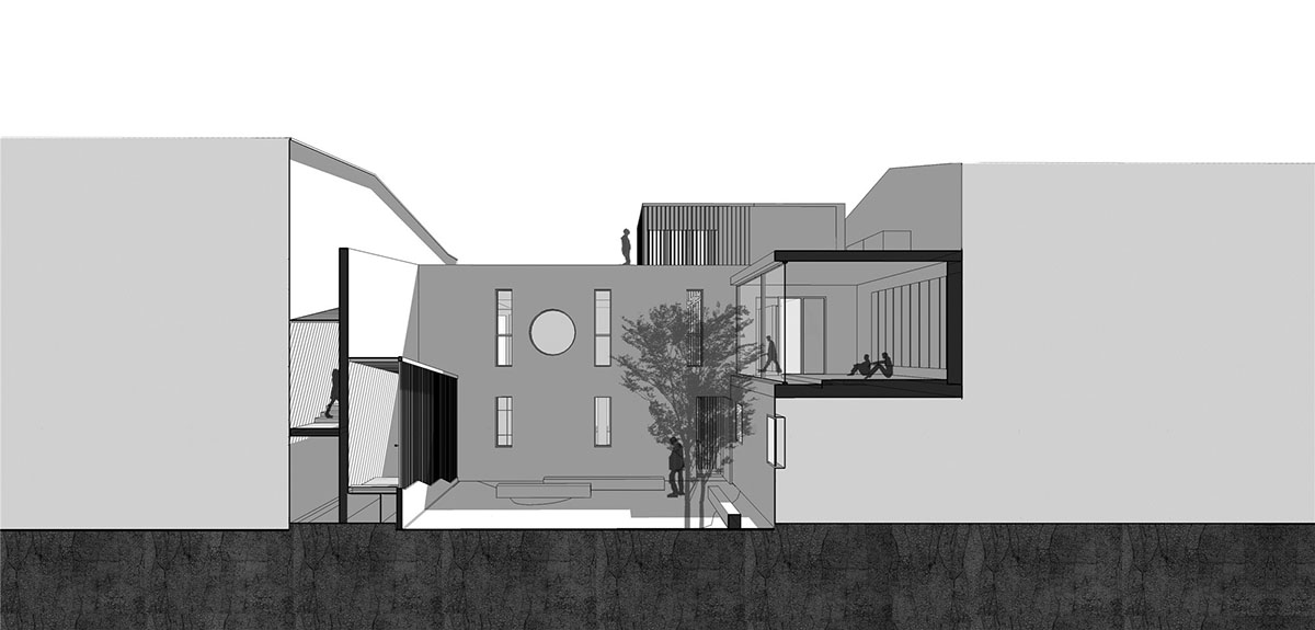 He Wei reimagines the circulation of 1970s factory in China by adding Tea Chamber