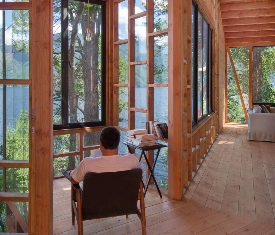 Sebastian Irarrazaval completes snake-shaped 2Y House in Chile’s wild forests