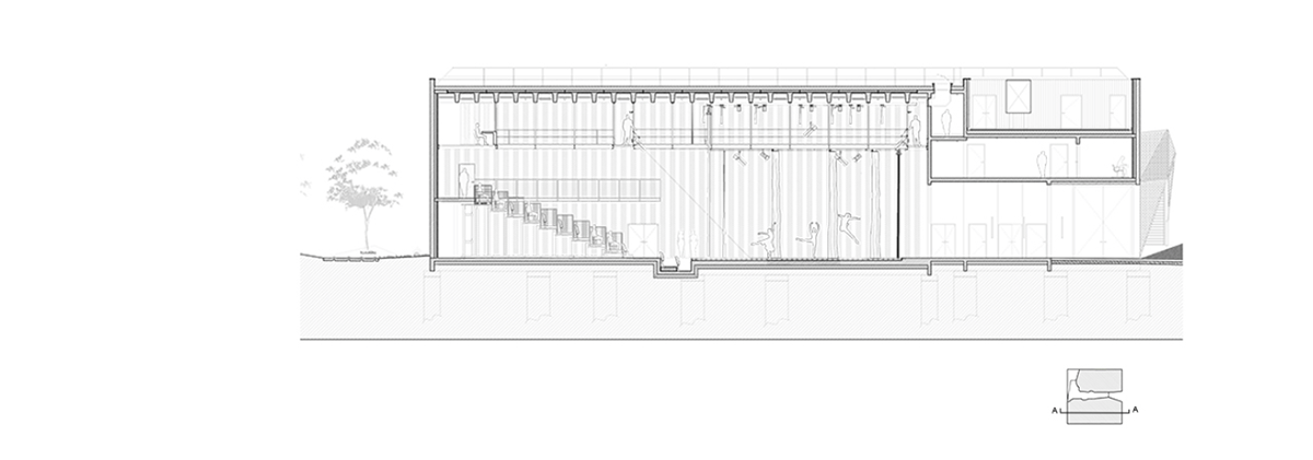Peripheriques Architects completed Espace culturel de la Hague in France