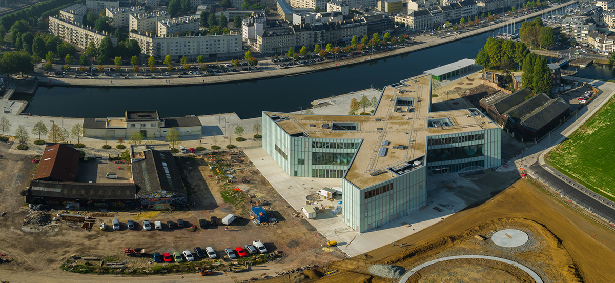 OMA’s cross-shaped Bibliothèque Alexis de Tocqueville set to open in January 2017 in France