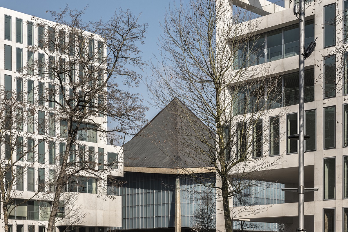 OMA+Allies & Morrison completed porous blocks ’Holland Green’ in London’s Commonwealth Institute Site