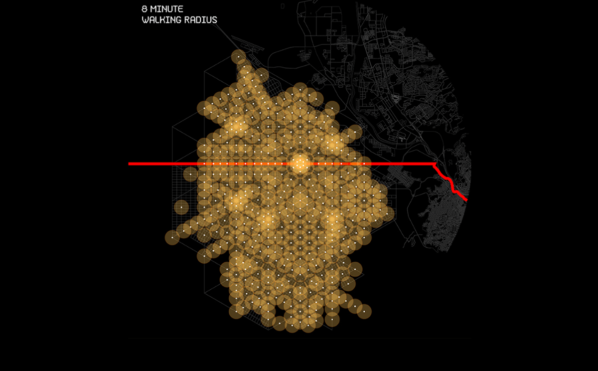 Fernando Romero envisions Mexico and USA Border with Border City over hexagonal layout