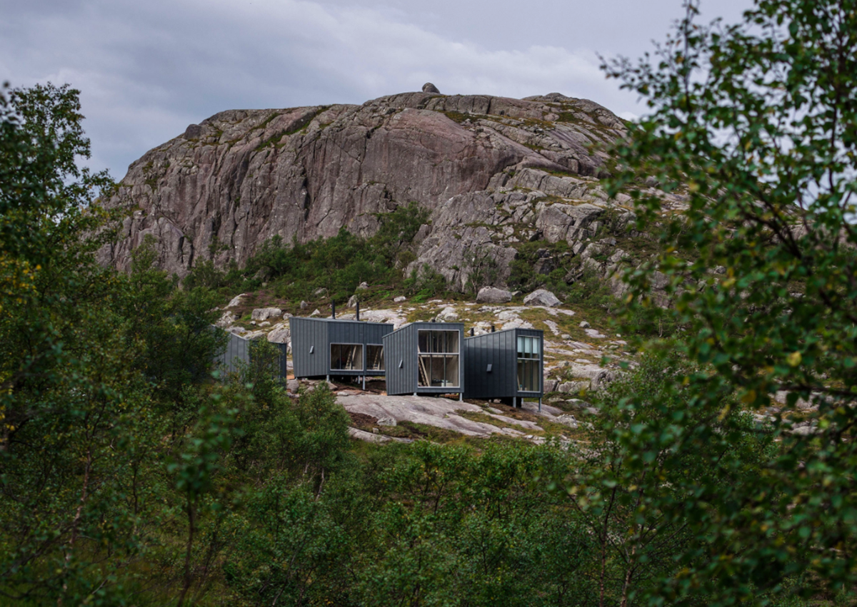 The 35 self-catering mountain lodges by KOKO Architects scattered on the rocky shores of Norway