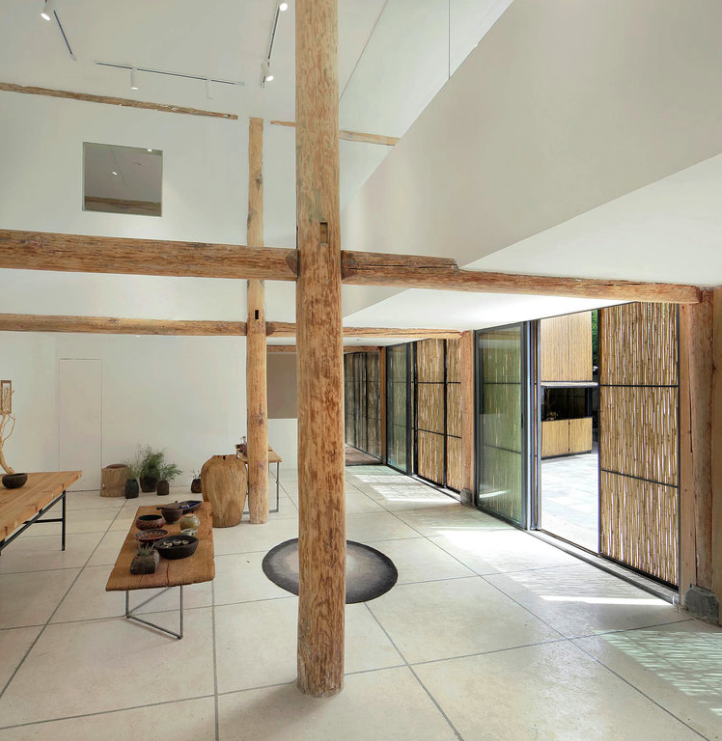 Zhaoyang Architects wraps Chaimiduo Farm Restaurant in Dali with bamboo to emphasize its volume