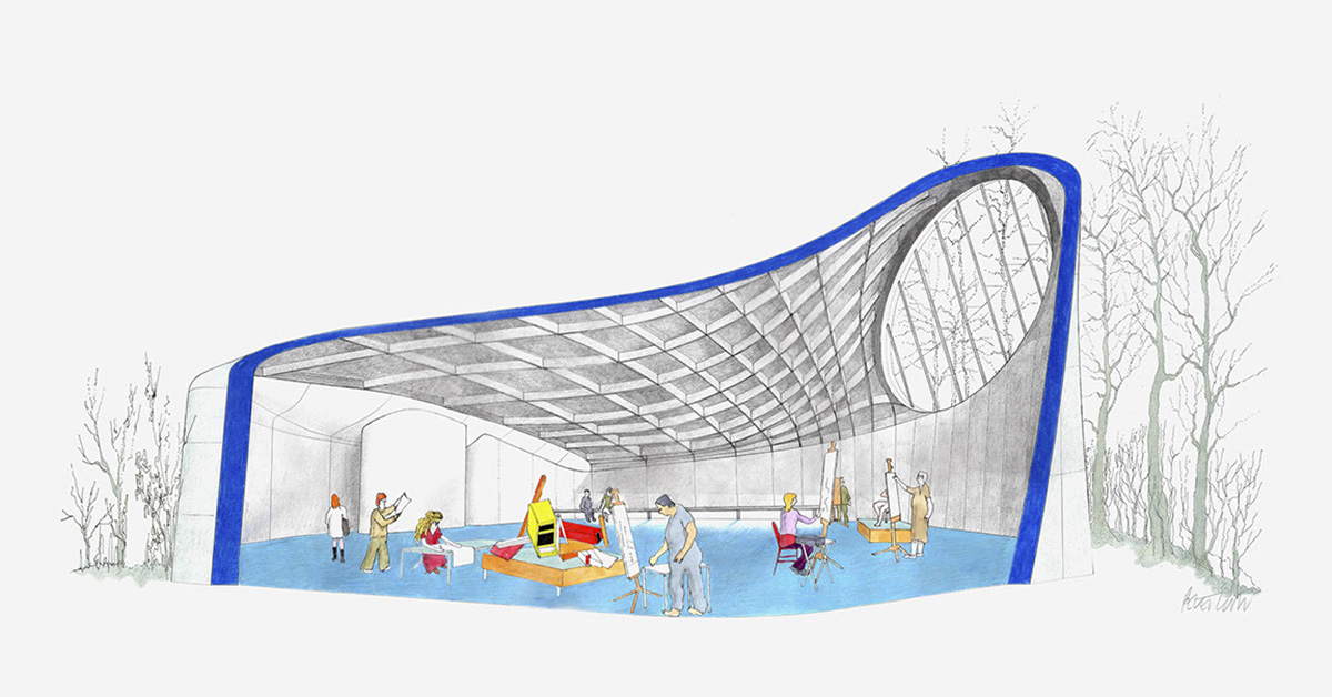 Peter Cook’s Arts University Bournemouth Drawing Studio officially opened by Zaha Hadid