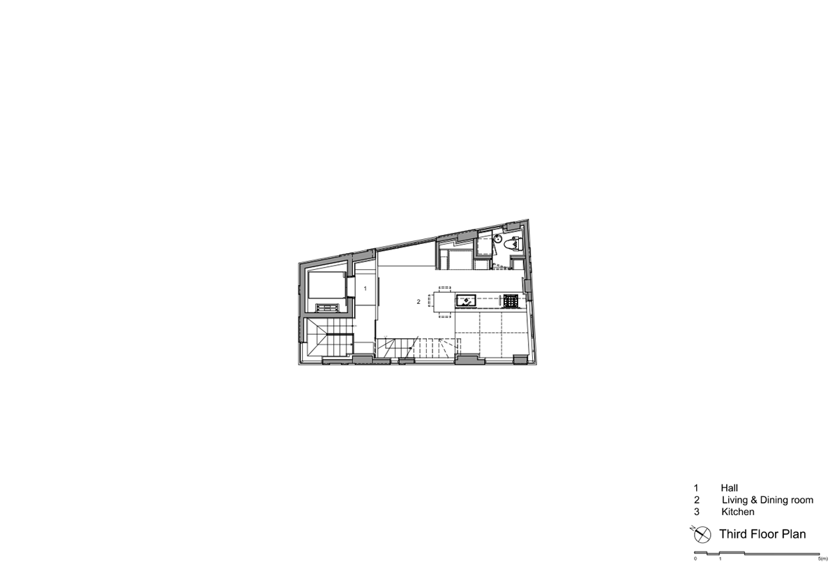 Moon Hoon completes Dogok Maximum mixed-use narrow house in Seoul with randomly drawn windows