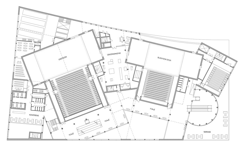 Norell/Rodhe unveils proposal for Skellefteş Kulturhus in Sweden composed of characterized buildings