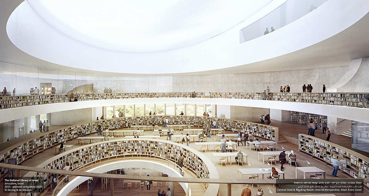 National Library of Israel designed by Herzog & de Meuron breaks ground in Jerusalem