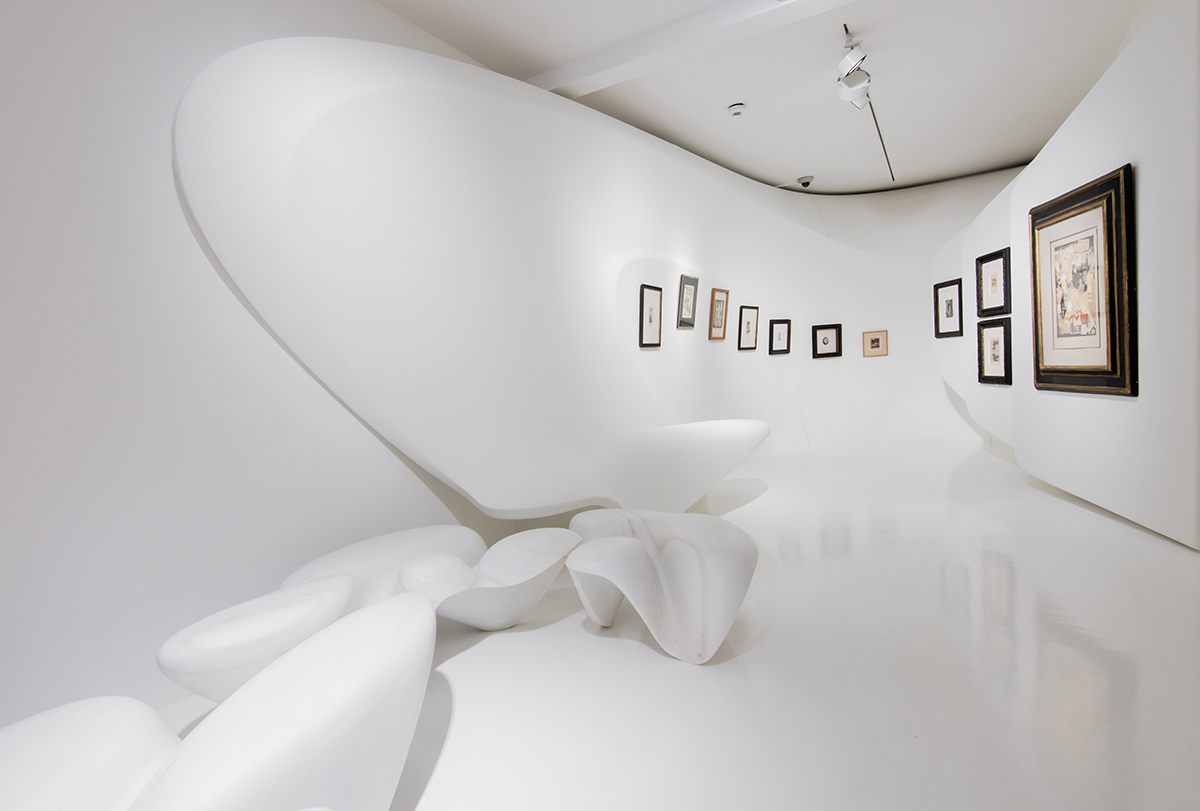 Zaha Hadid designed Kurt Schwitters: Merz exhibition space in Switzerland