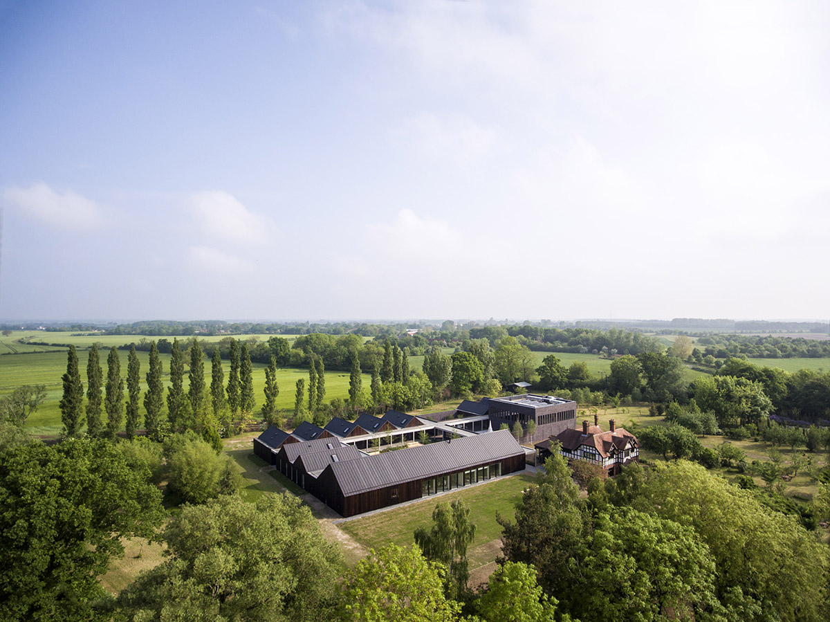 A Buddhist retreat in the Suffolk countryside reopened, designed by Walters & Cohen Architects