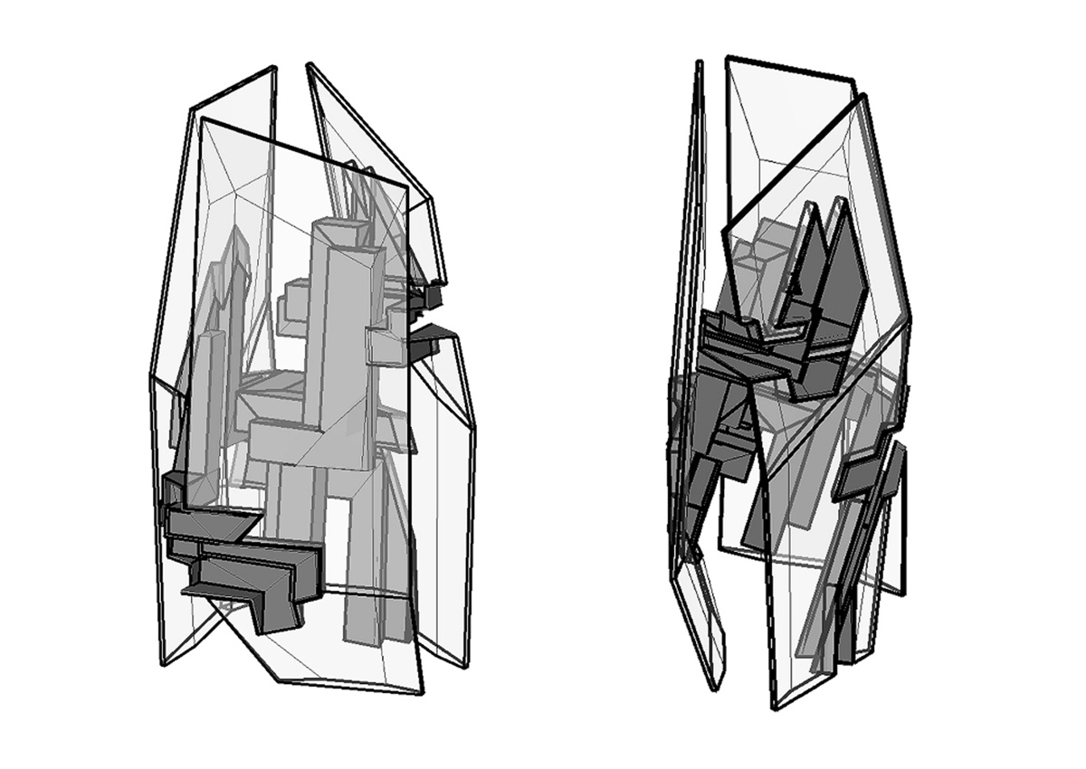 Tom Wiscombe envisions a diamond-like interactive billboard tower for Sunset Boulevard