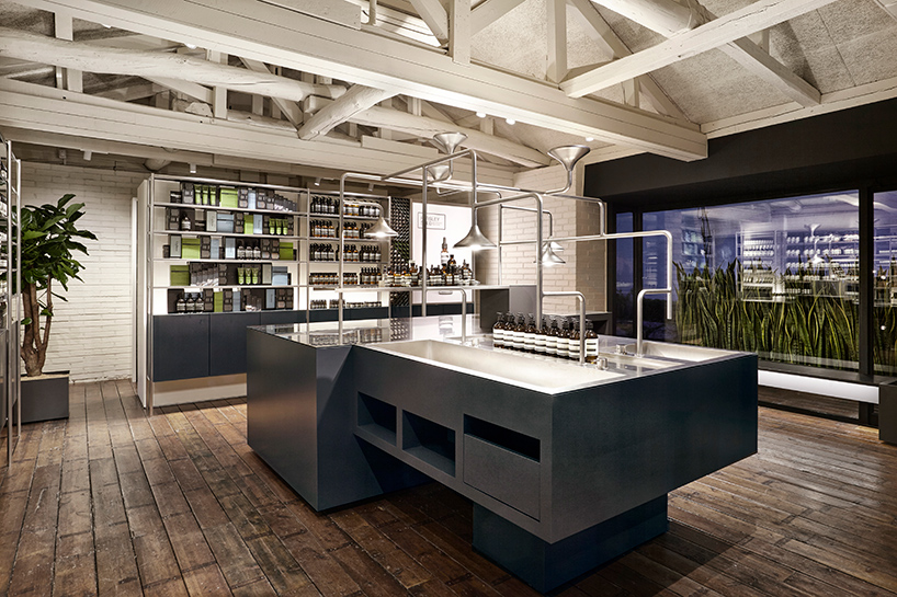 Torafu Architects creates a metallic interior with calm colour scheme for Aesop’s new store