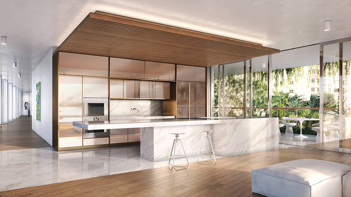 Jean Nouvel’s ’Reflection Machine’ is elevated from the ground toward rising sea-level in Miami