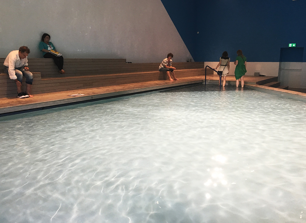 Australia Pavilion installs a huge pool addressing to healing racial and cultural division in Venice