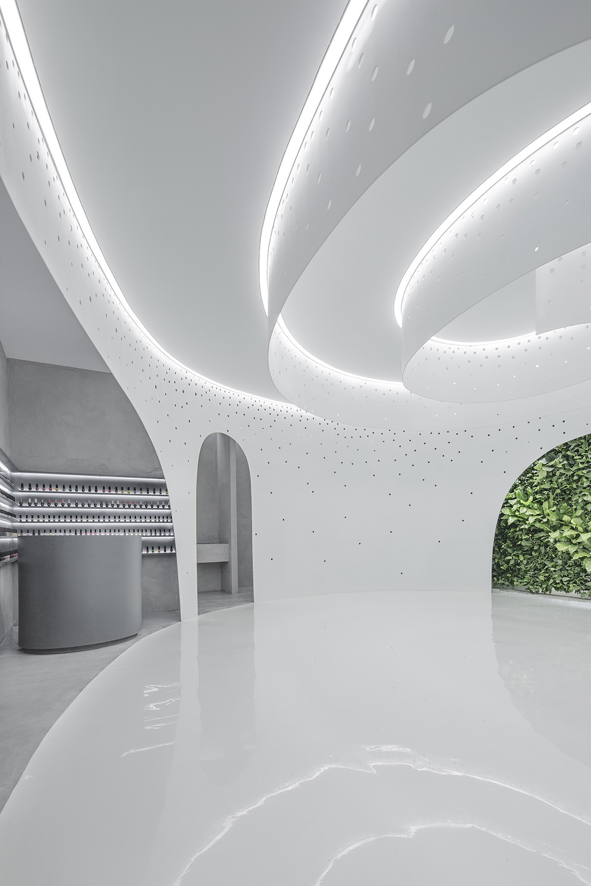 Arch Studio creates Helix Garden for Lily Nails Salon in Beijing