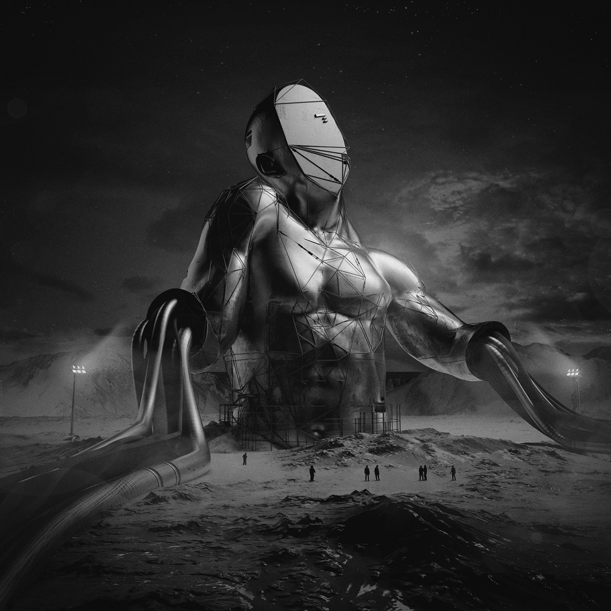 Mike Winkelmann reimagines future landscapes as gigantic elements of everyday life