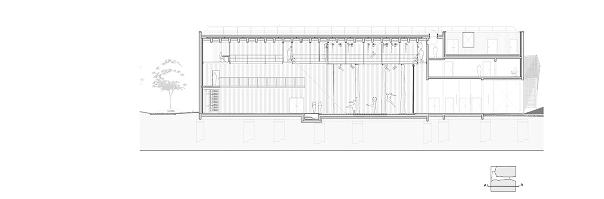 Peripheriques Architects completed Espace culturel de la Hague in France