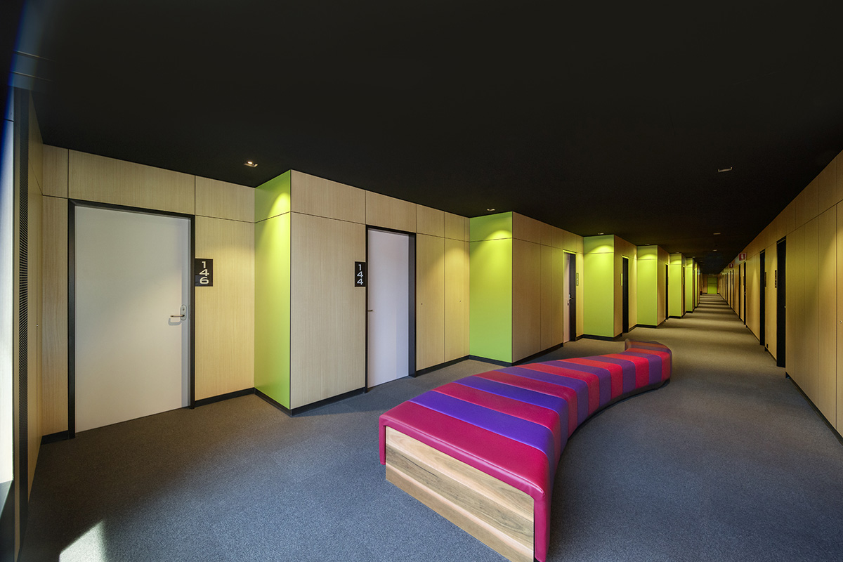 McBride Charles Ryan designs a distorted facade raised up over modernist colonnades