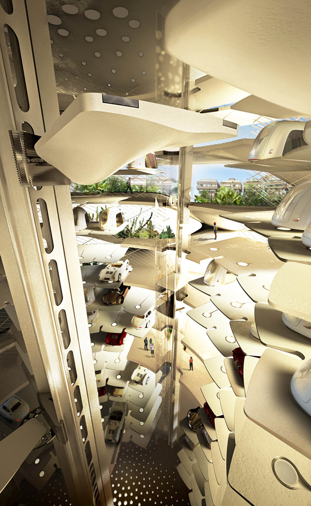 David Tachman Architects proposes a new tower for Tel-Aviv integrating public automated car-park