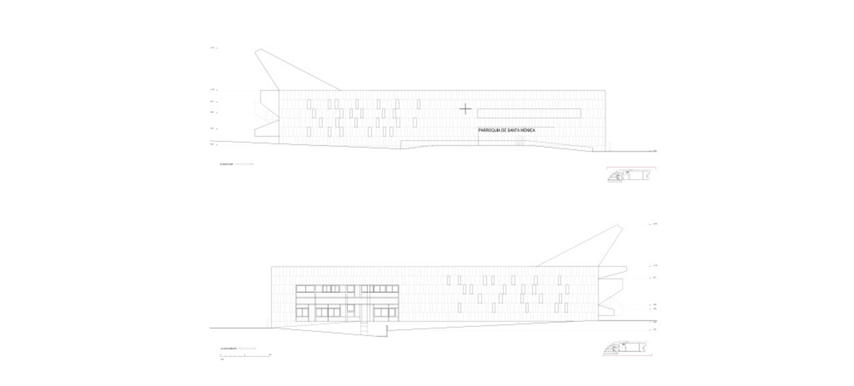 Vicens + Ramos clads the whole facade of Parish Church with ’corten-steel’ in Madrid