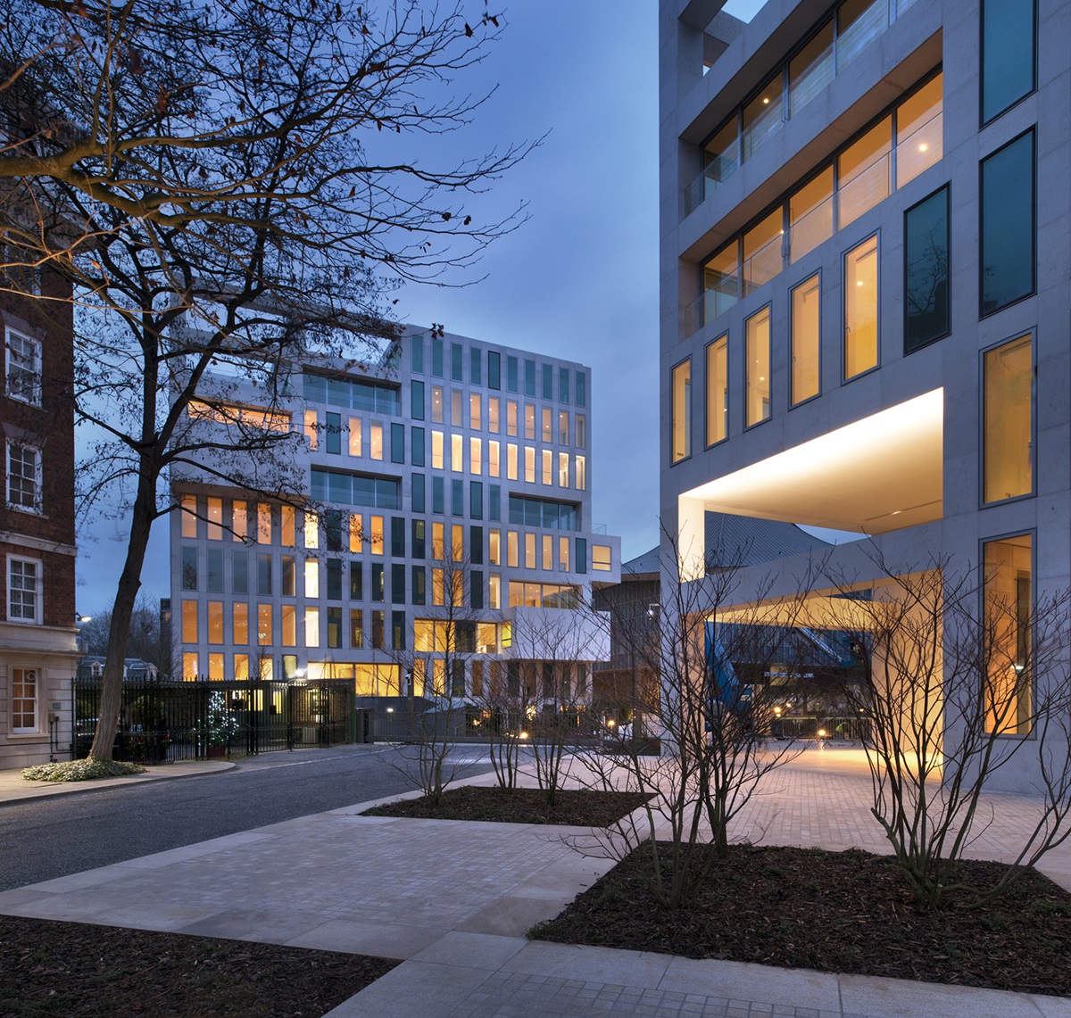 OMA+Allies & Morrison completed porous blocks ’Holland Green’ in London’s Commonwealth Institute Site