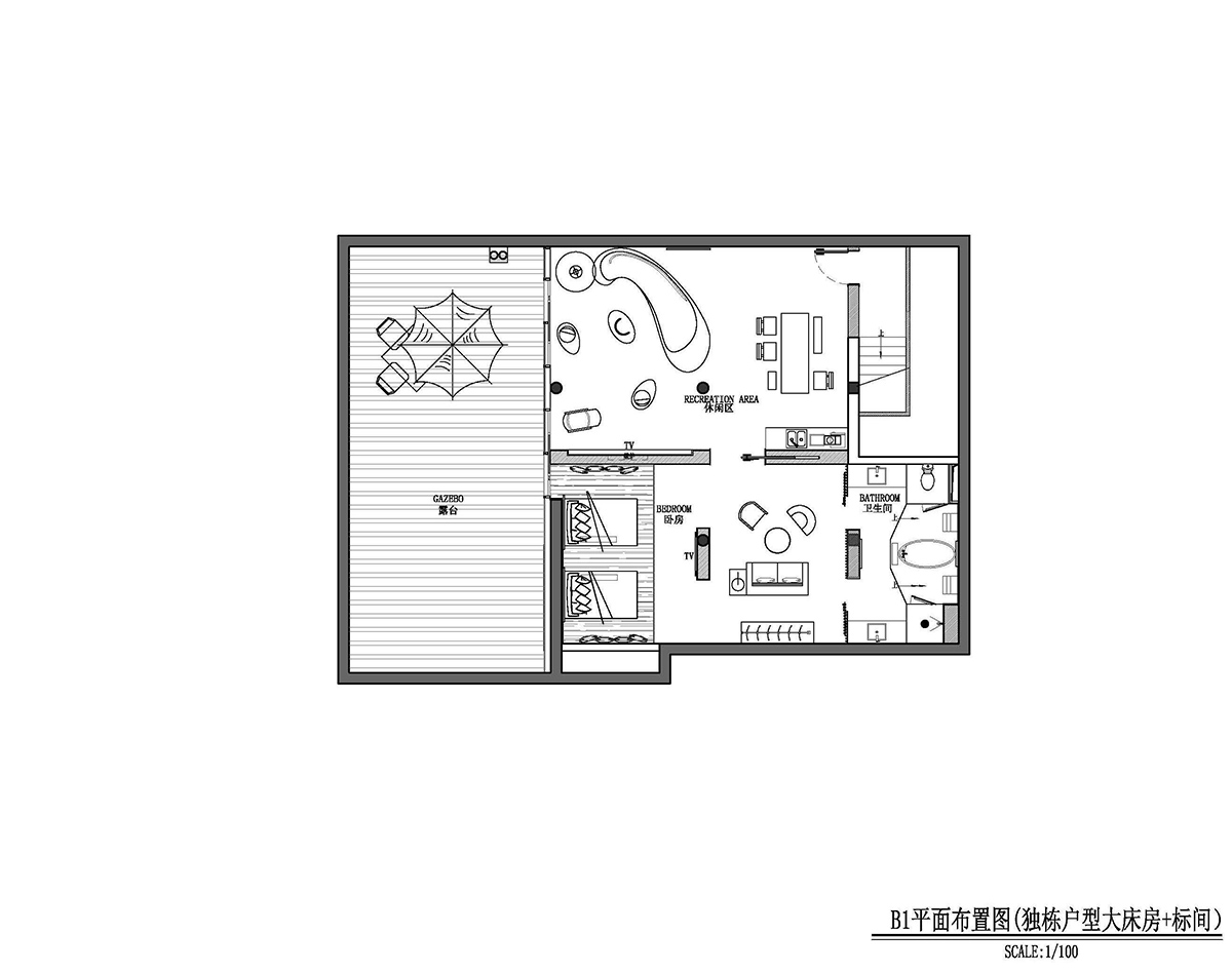 The Ripple Hotel and its furnitures are completely made up of wood and bamboo designed by Li Xiang