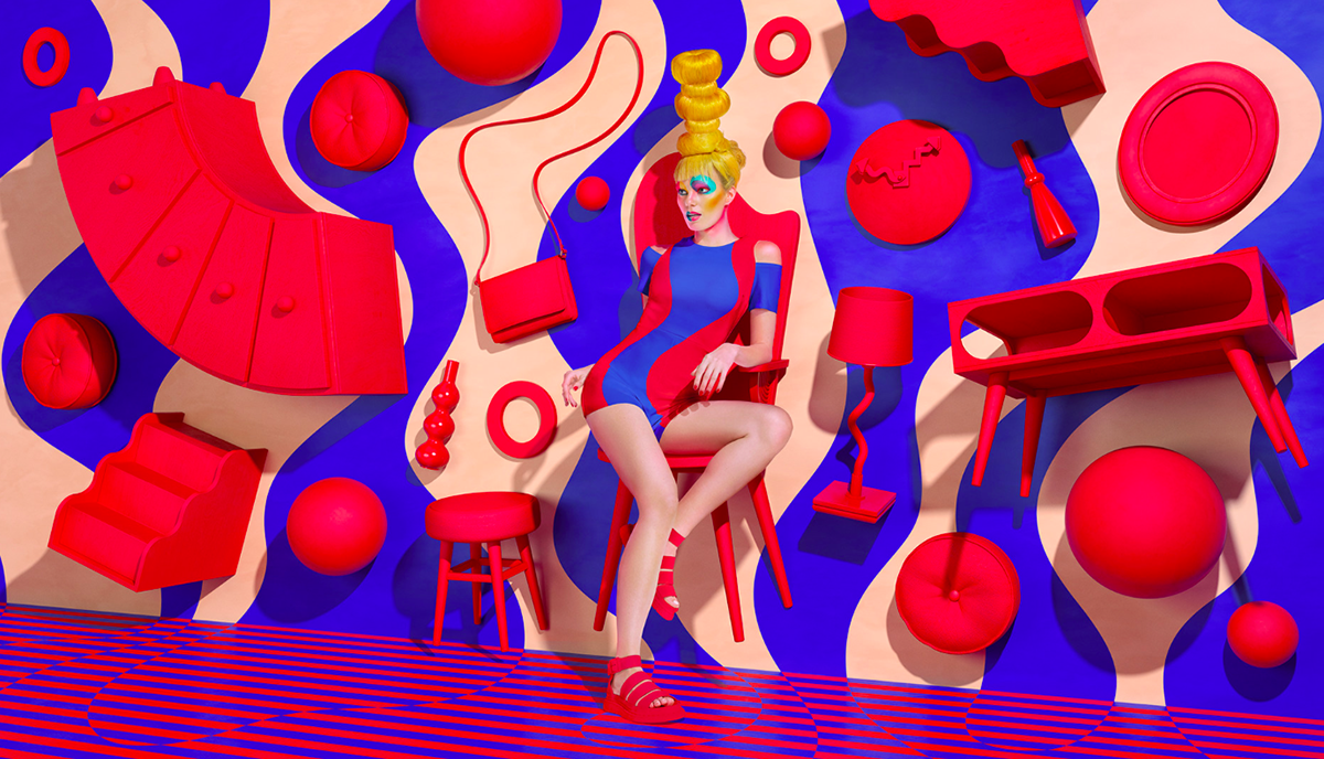 Sagmeister & Walsh created a series of pop-art paintings for Aïzone’s Fall/Winter 2016 campaign