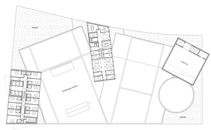 Norell/Rodhe unveils proposal for Skellefteş Kulturhus in Sweden composed of characterized buildings