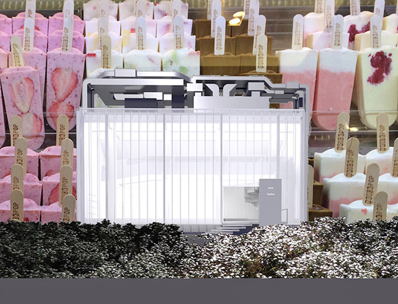 Acne Studio’s lightbox in Seoul conceals concrete monster inside designed by Sophie Hicks Architects