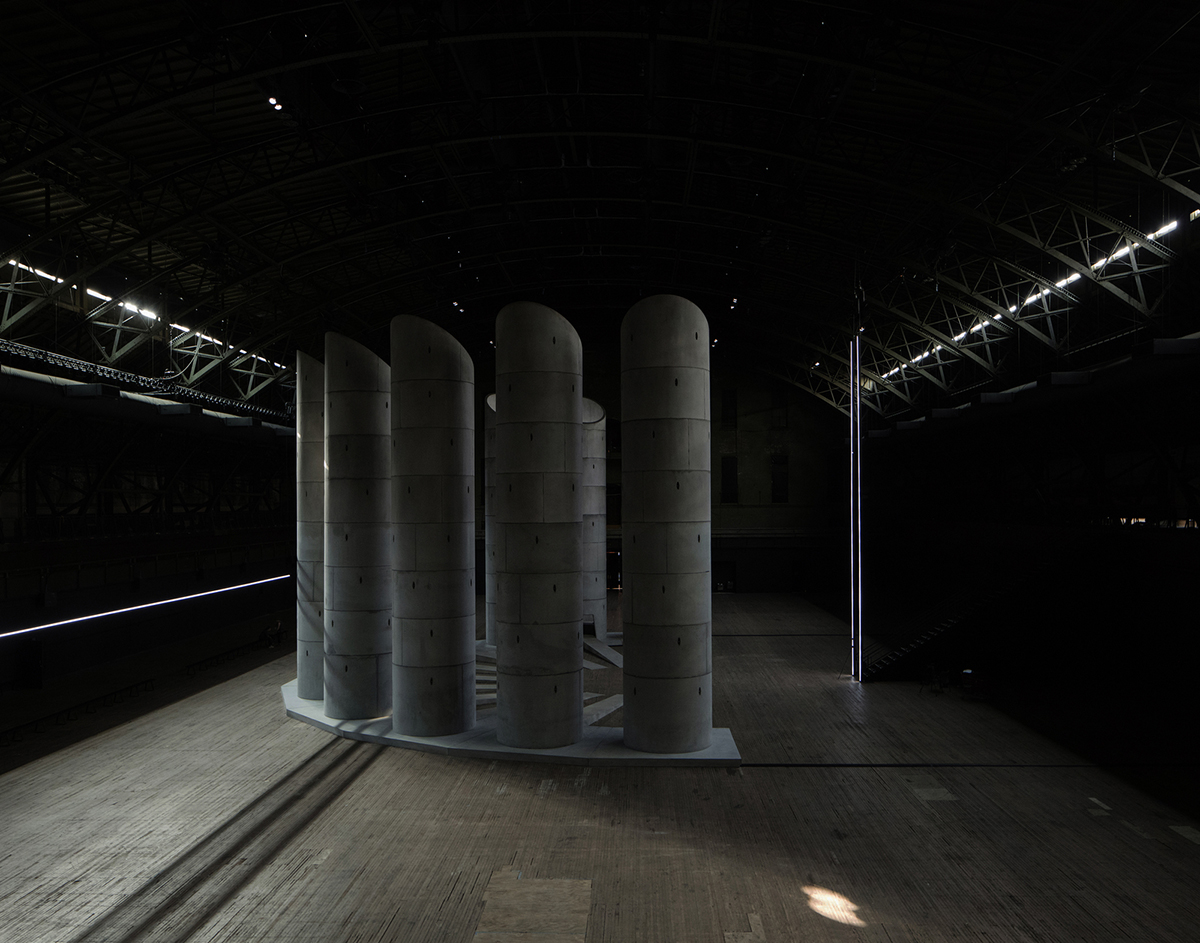 OMA+Taryn Simon erect 11 mega sonically-motivated wells for the mourners rituals in New York