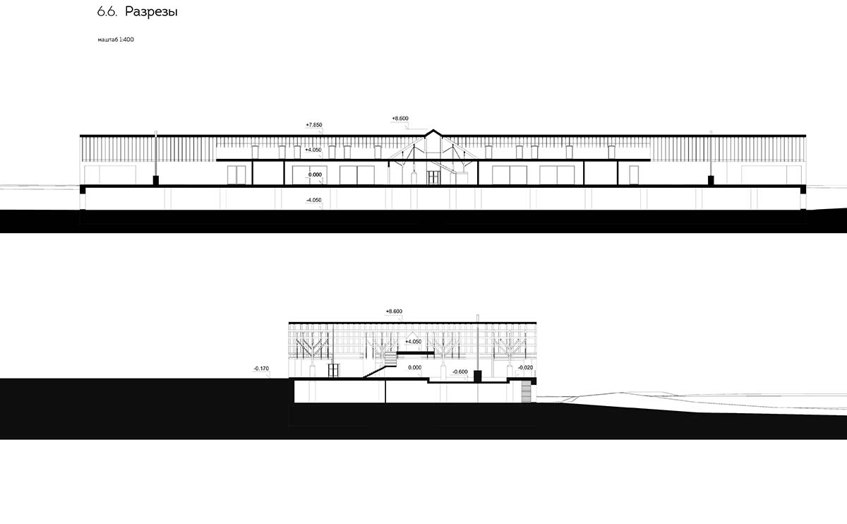 Architectural studio Chado designs a stone hulk-like hotel complex in Russia