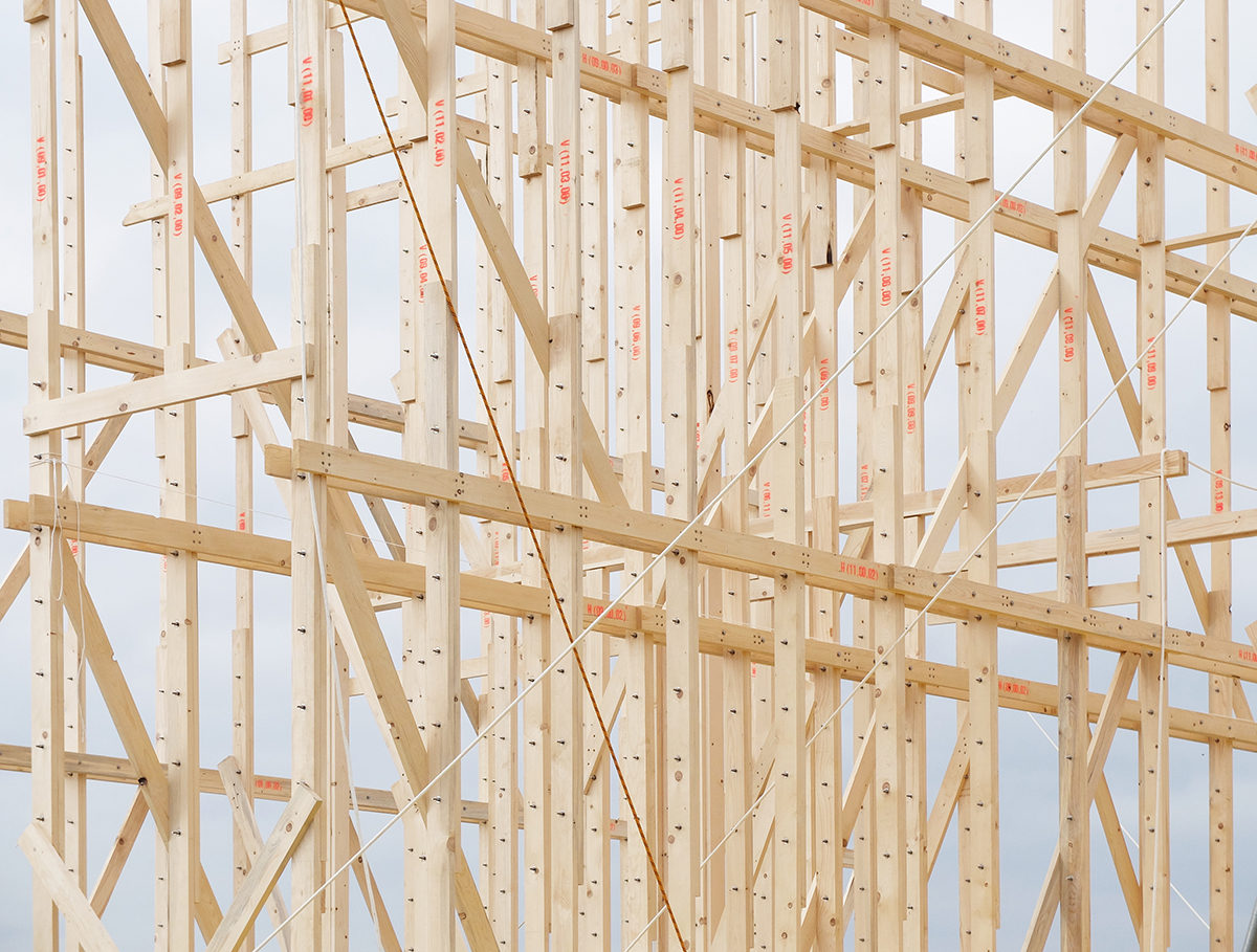 ALICE installs a fully-fledged timber framework 