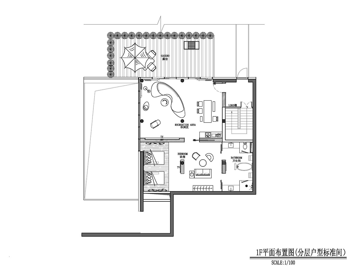 The Ripple Hotel and its furnitures are completely made up of wood and bamboo designed by Li Xiang