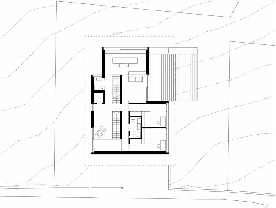 Dietrich | Untertrifaller Architekten completes sandwich-shaped House D on the Bregenz mountain