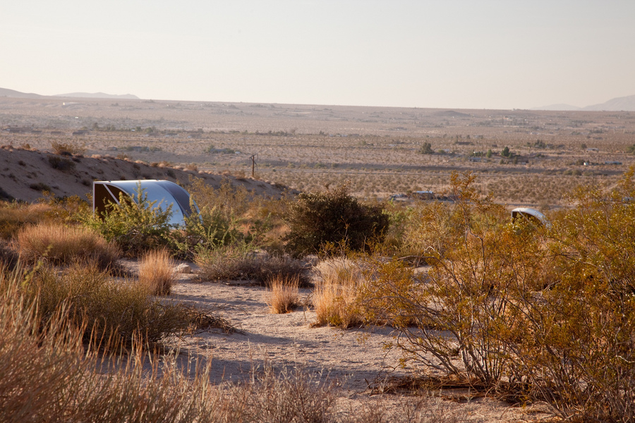 Andrea Zittel’s Wagon Stations are temporary pods for travellers+refugees in the California desert
