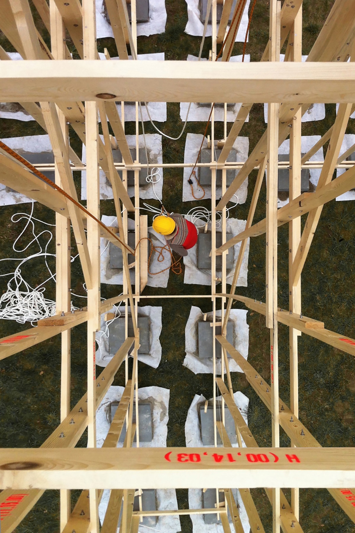ALICE installs a fully-fledged timber framework 