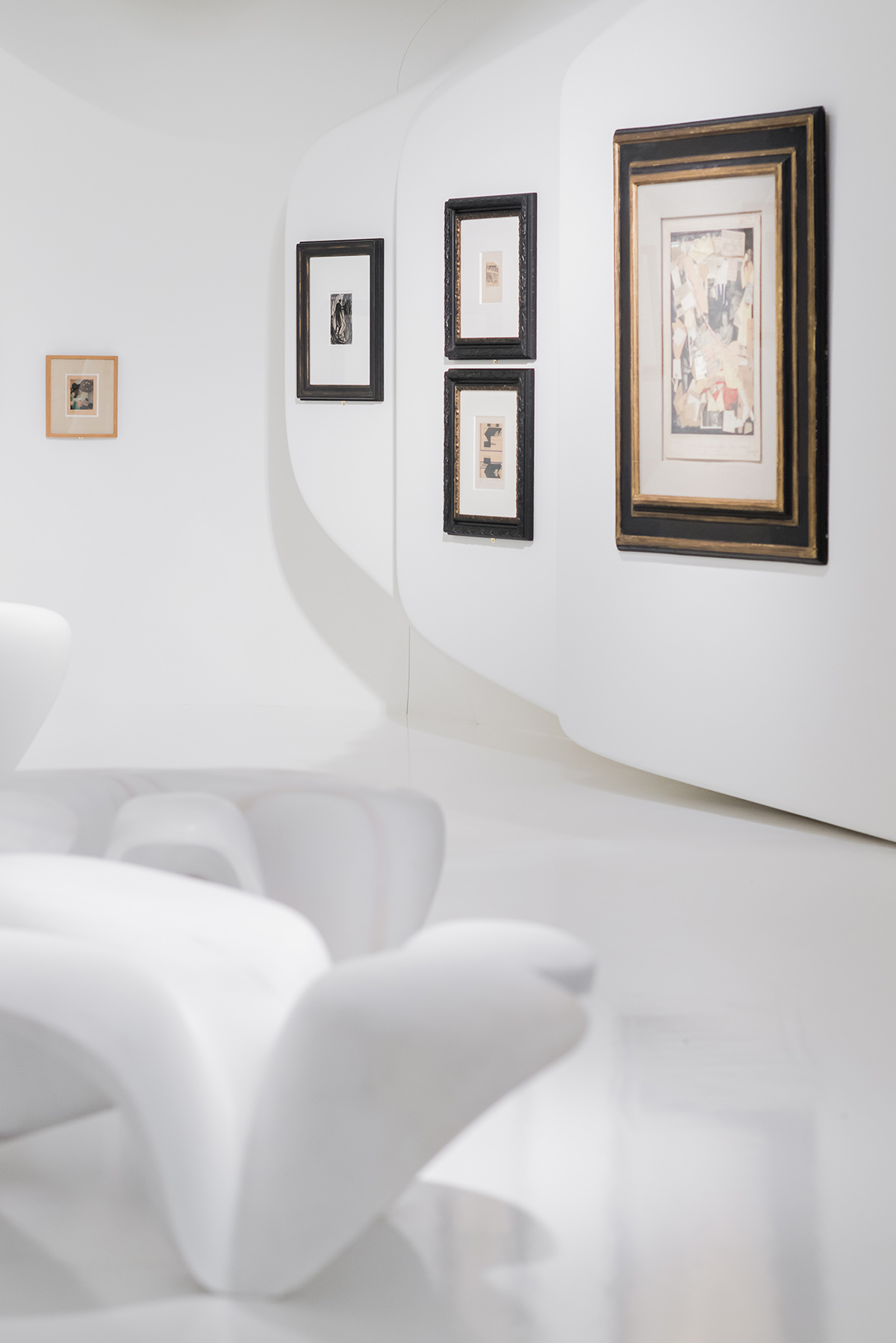 Zaha Hadid designed Kurt Schwitters: Merz exhibition space in Switzerland