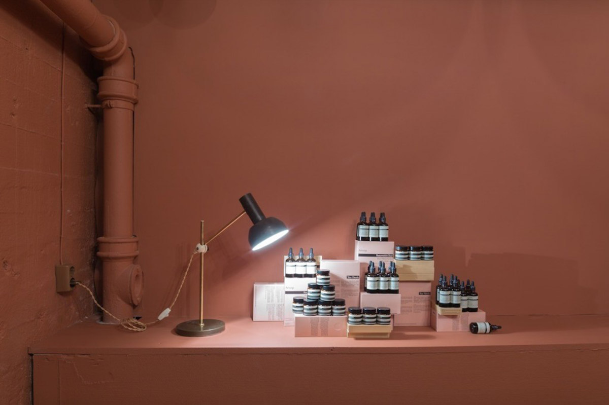 Snøhetta completed new Aesop Homansbyen store inspired from traditional woodworking technique