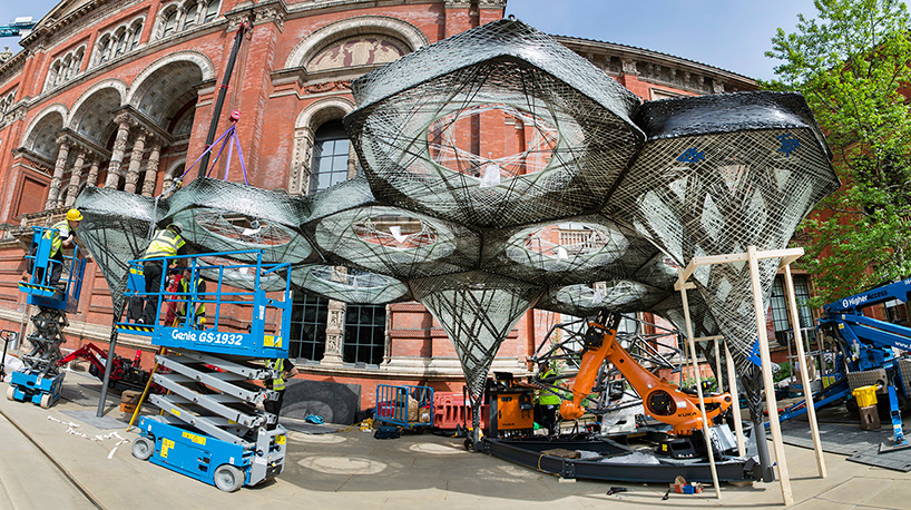 Most-awaited robotic fabrication Elytra Filament Pavilion is on view at the V&A Museum