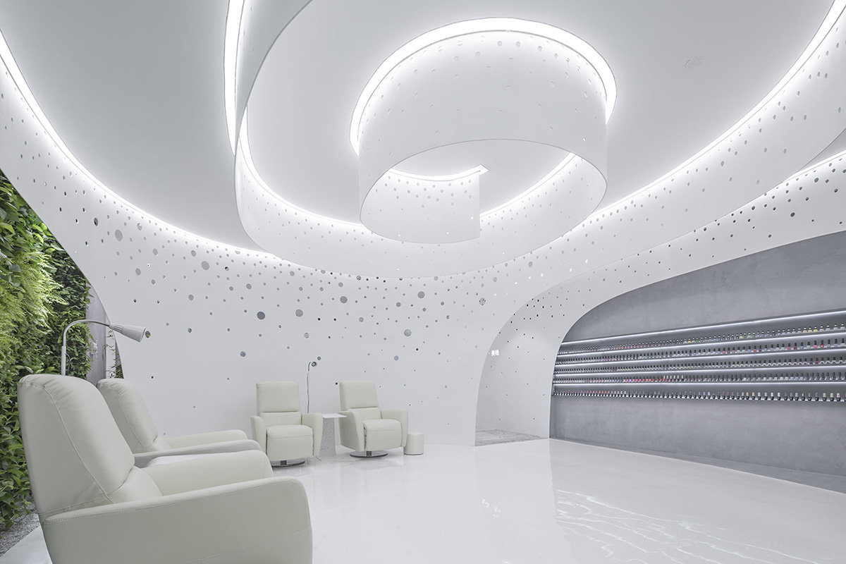 Arch Studio creates Helix Garden for Lily Nails Salon in Beijing
