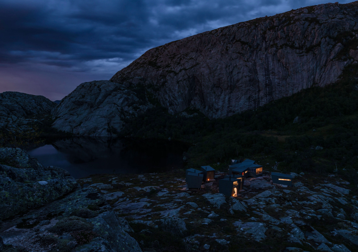 The 35 self-catering mountain lodges by KOKO Architects scattered on the rocky shores of Norway