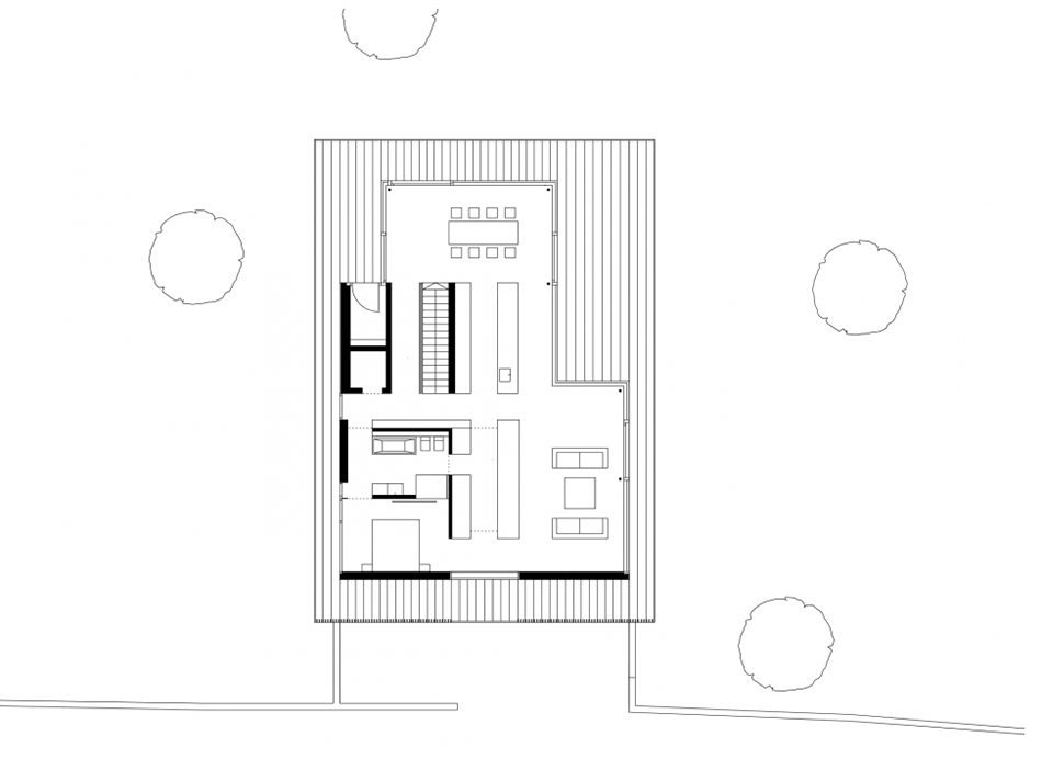 Dietrich | Untertrifaller Architekten completes sandwich-shaped House D on the Bregenz mountain