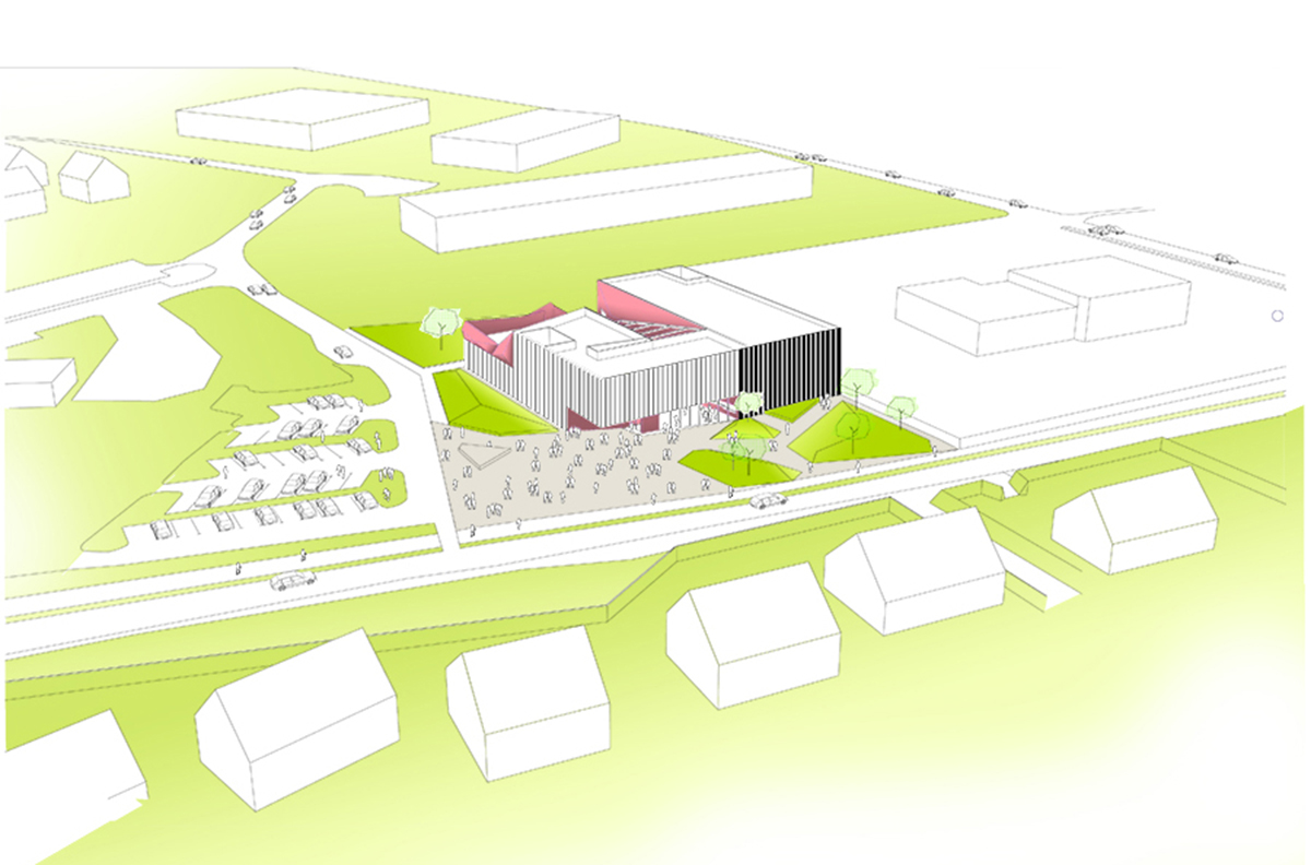 Peripheriques Architects completed Espace culturel de la Hague in France