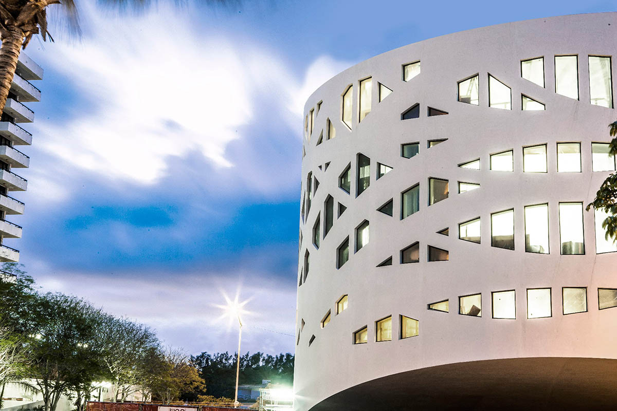 OMA&rsquo;s cylindrical Faena District revives Miami Beach with white cast concrete and carved facade