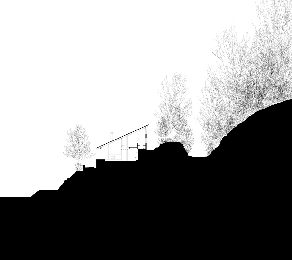 Ansty Plum is reimagined atop steep wooded slope in Wlitshire by Coppin Dockray